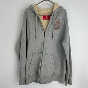 VINTAGE NIXON FUR SURF BMX SNOW SKATE MX HOODIE SWEATSHIRT XL